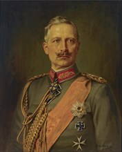Portrait of German Emperor Wilhelm II (1859-1941), King of Prussia, 1911. Artist: Hahn, Robert (1883-1940)