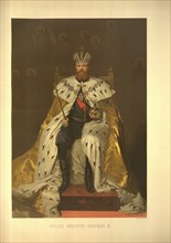 Coronation Portrait of the Emperor Alexander III (From the Coronation Album), 1883. Artist: Kramskoi, Ivan Nikolayevich (1837-1887)