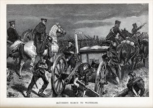Blücher's Marsh to Waterloo, 1882. Artist: Anonymous