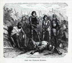 John the Fearless Stabbed, 1882. Artist: Anonymous