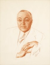 Portrait of Boris Alexandrovich Bakhmeteff (1880-1951), 1935. Artist: Yakovlev, Alexander Yevgenyevich (1887-1938)