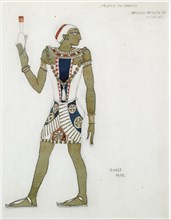 Costume design for the ballet Hélène de Sparte by E. Verhaeren and D. de Séverac, 1912. Artist: Bakst, Léon (1866-1924)
