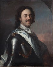 Life Portrait of Emperor Peter I the Great (1672-1725). Artist: Moor, Carel de (1656-1738)
