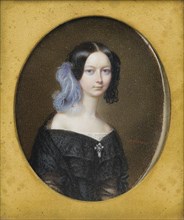 Duchess Helene of Mecklenburg-Schwerin (1814-1858), later Duchess of Orléans, ca 1835. Artist: Meuret, François (1800-1887)