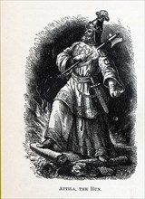 Attila the Hun, 1882. Artist: Anonymous