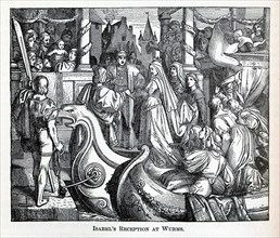 Isabel's Reception at Worms, 1882. Artist: Anonymous