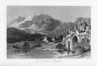 The Acropolis of Pergamum, 1882. Artist: Allom, Thomas (1804-1872)