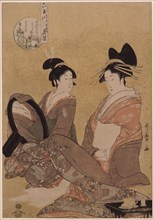 Hanamurasaki of the Tamaya, 1793. Artist: Utamaro, Kitagawa (1753-1806)