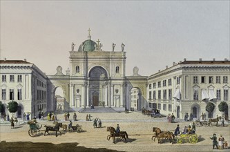 The Catholic Church of St. Catherine in Saint Petersburg, First half of the 19th cent.. Artist: Beggrov, Karl Petrovich (1799-1875)