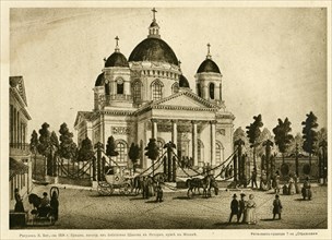 The Cathedral of the Lord's Transfiguration of all the Guards in Saint Petersburg, First half of the Artist: Beggrov, Karl Petrovich (1799-1875)