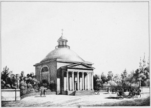 The Catholic St John the Baptist Church in Tsarskoye Selo, c. 1826. Artist: Pluchart, Eugéne (1809-1880)