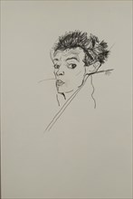 Self-portrait, 1913. Artist: Schiele, Egon (1890-1918)