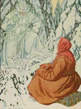 Illustration for the Fairy tale Morozko, 1931.