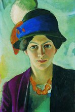 Artist's Wife with Hat, 1909.