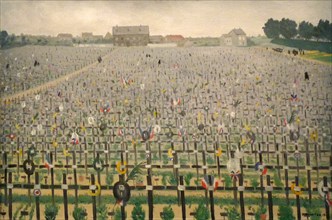 Military cemetery at Châlons-sur-Marne, 1917.