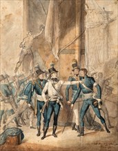 Prince Charles XIII of Sweden at the battle of Hogland on 17 July 1788.
