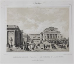 The Alexandrinsky Theatre in Saint Petersburg, 1840s.