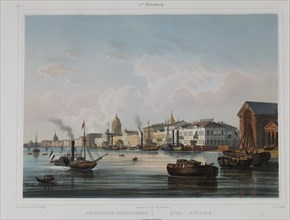 The English Embankment in Saint Petersburg, 1840s.