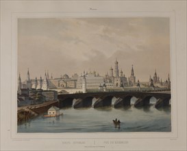 View of the Moscow Kremlin, 1840s.