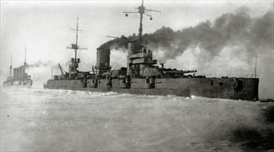 The Ice Cruise of the Baltic Fleet, The battleship Sevastopol, 1918.