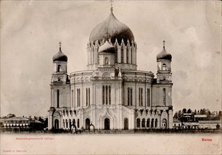 The Alexander Nevsky Cathedral in Vyatka, 1900s.