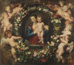 Madonna in a Garland of Flowers, c. 1616-1618.