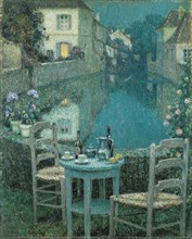 Small Table in Evening Dusk, 1921.
