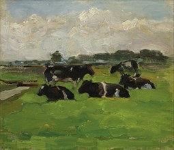 Polder Landscape with Cows, c.1901-1902.