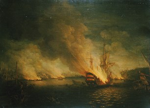 Sir John Thomas Duckworth's action in the Dardanelles, 19 February 1807.