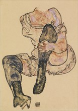 Seated Woman with Bent Left Leg (Torso), c. 1917.