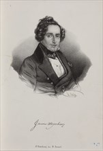 Portrait of the composer Giacomo Meyerbeer (1791-1864), 1830s.