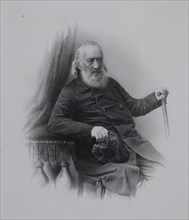 Portrait of the Decembrist count Sergey Volkonsky (1788-1865), 1860s.