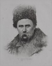 Portrait of the poet Taras Shevchenko (1814-1861), 1871.