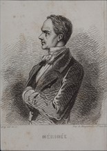 Portrait of the writer Prosper Mérimée (1803-1870), 1857.