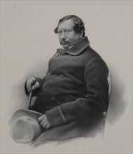 Portrait of the author Nestor Vasilievich Kukolnik (1809-1868), 1860s.
