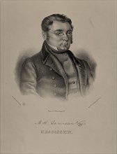 Portrait of the author Mikhail Zagoskin (1789-1852), 1845.