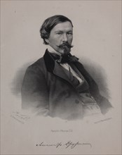 Portrait of the author Alexander Vasilyevich Druzhinin (1824-1864), 1860s.