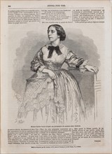 Portrait of the singer and composer Pauline Viardot (1821-1910), 1861.