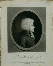 Portrait of the composer Wolfgang Amadeus Mozart (1756-1791).