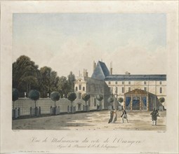 View of the Palace of Malmaison from the Orangery.