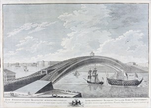 The Project of the Bridge across Neva River by Ivan Kulibin.