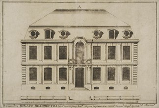 Design of a Typical Facade of a Two-Storey House with an Attic for the Construction along the Neva E