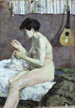 Study of a Nude (Suzanne sewing).