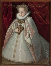 Portrait of Anna Maria Vasa (1593-1600), daughter of King Sigismund III of Poland.