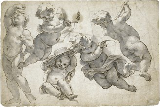 Five flying putti.