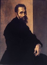 Portrait of Michelangelo Buonarroti.