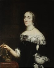 Portrait of Marie Louise Gonzaga (1611-1667), Queen of Poland.