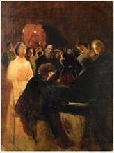 Leo Tolstoy at the concert given by Anton Rubinstein.