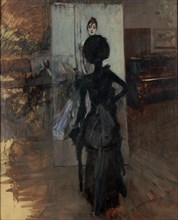 Woman in Black who Watches the Pastel of Signora Emiliana Concha de Ossa.