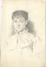 Portrait of the artist Maria Yakunchikova (1870-1902).